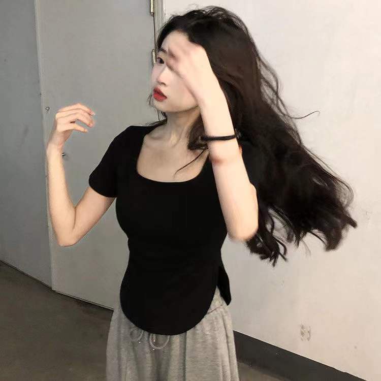 AMOI Áo Thun Tay Ngắn 2022 Thời Trang Hàn Quốc Cho Nữ