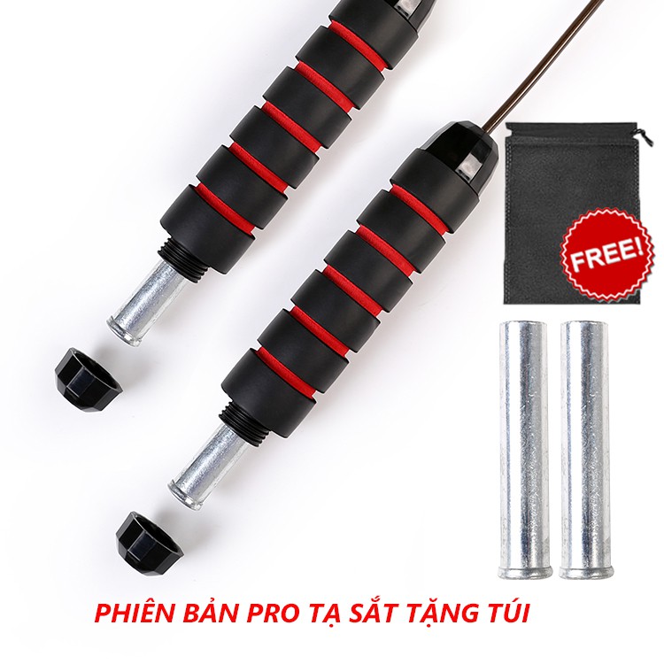 Dây nhảy thể dục tập thể lực thể thao giảm cân gym lõi thép cao cấp 2.8m Heria Store