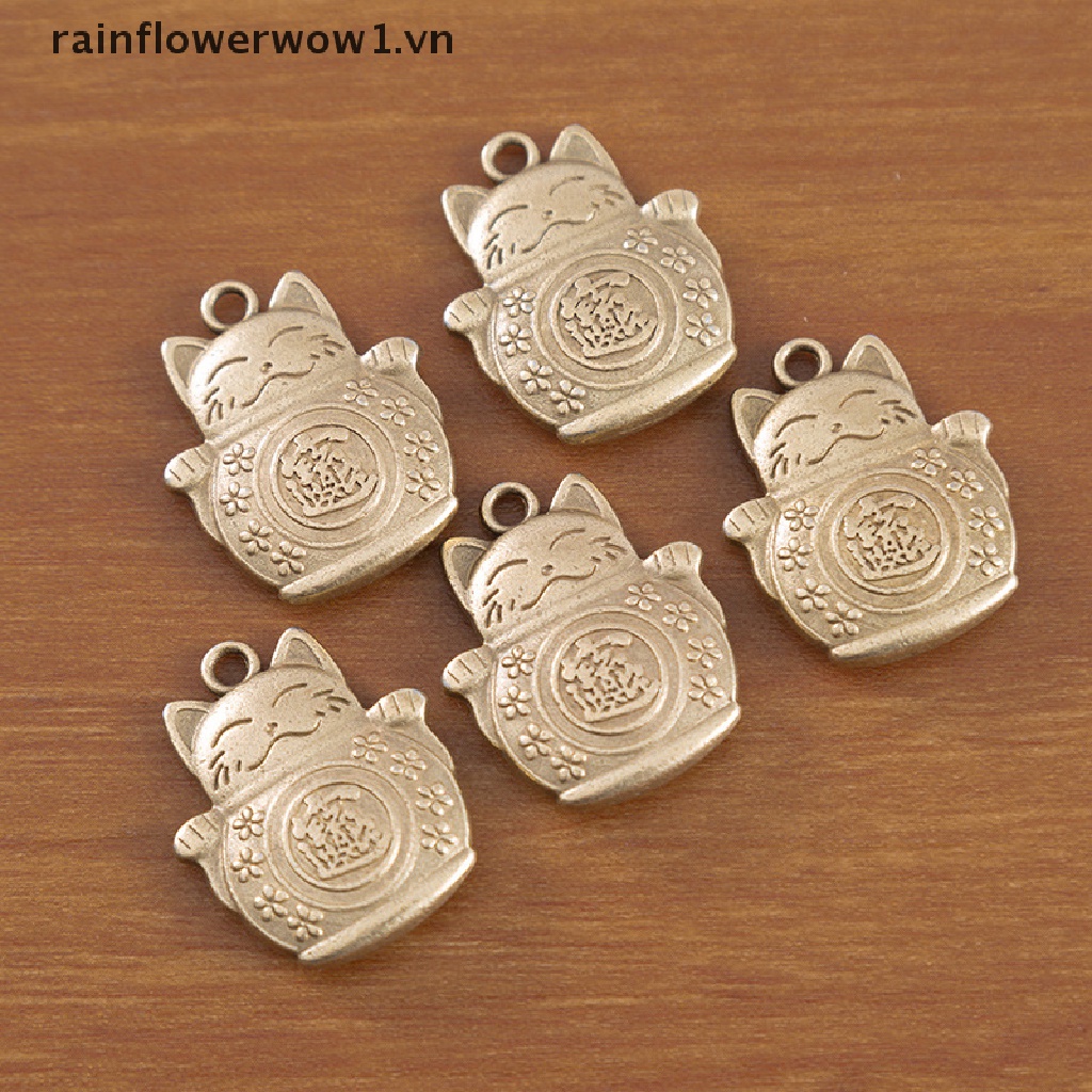 Móc Khóa Hình Chú Mèo May Mắn Sáng Tạo