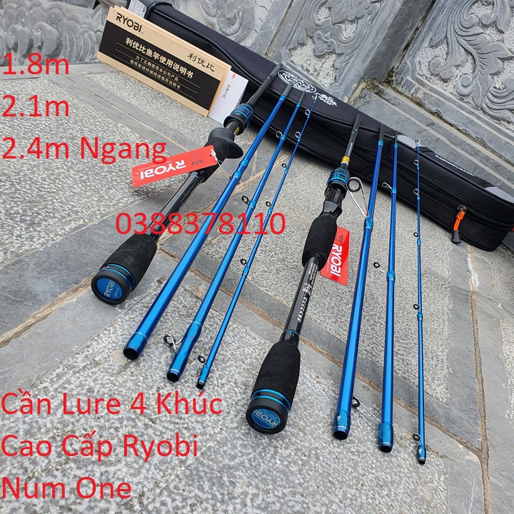 Cần Câu Lure 4 Khúc Cao Cấp Ryobi Num One