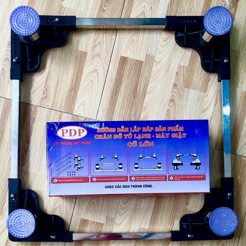 Kệ đỡ máy giặt Chân đỡ Đa Năng dùng cho Máy Giặt và Tủ Lạnh (Loại Lớn) - Hàng đẹp Inox