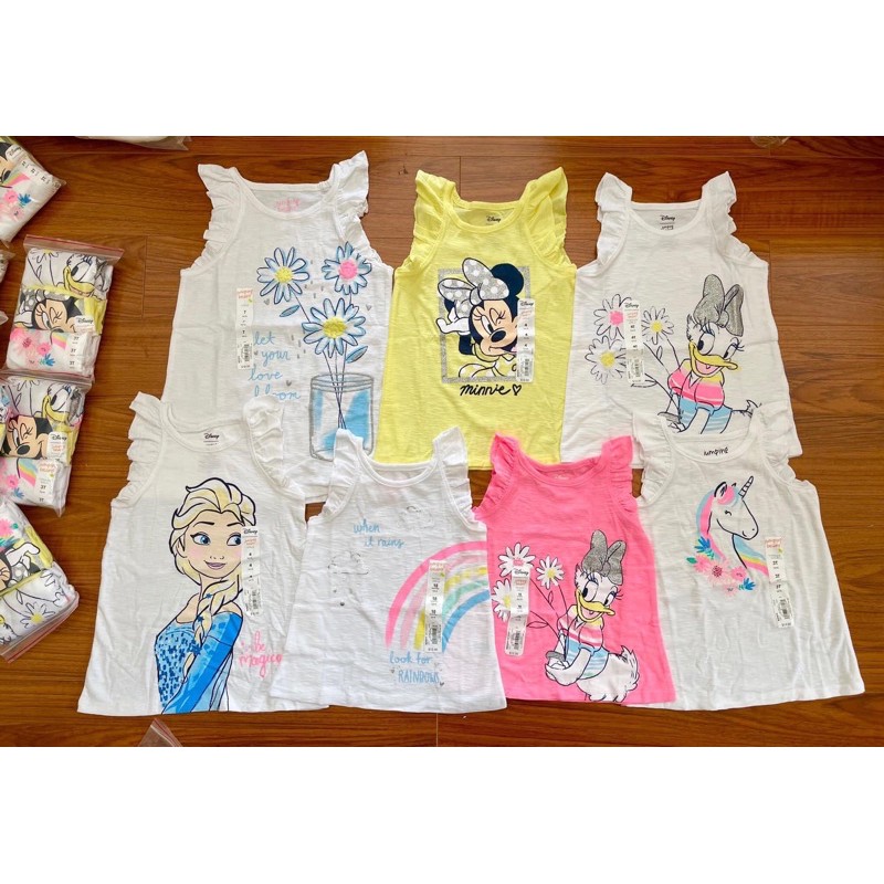 set 3 áo bé gái cánh tiên Disney jumbean hàng xuất