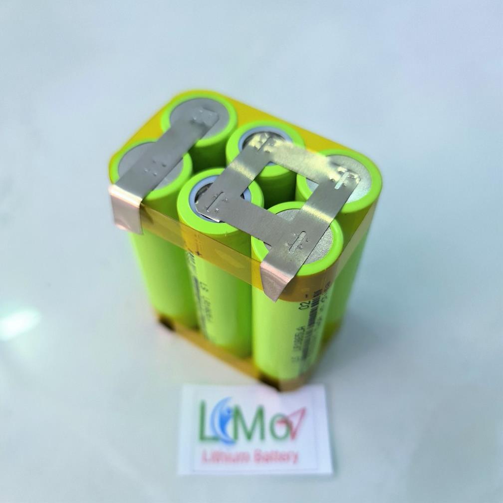 Khối pin 2,6AH - 5AH /40A. Pin 3S1P / 3S2P Đóng sẵn chưa có mạch bảo vệ. Khối pin 3S 12V xả cao thay pin máy khoan -LiMo
