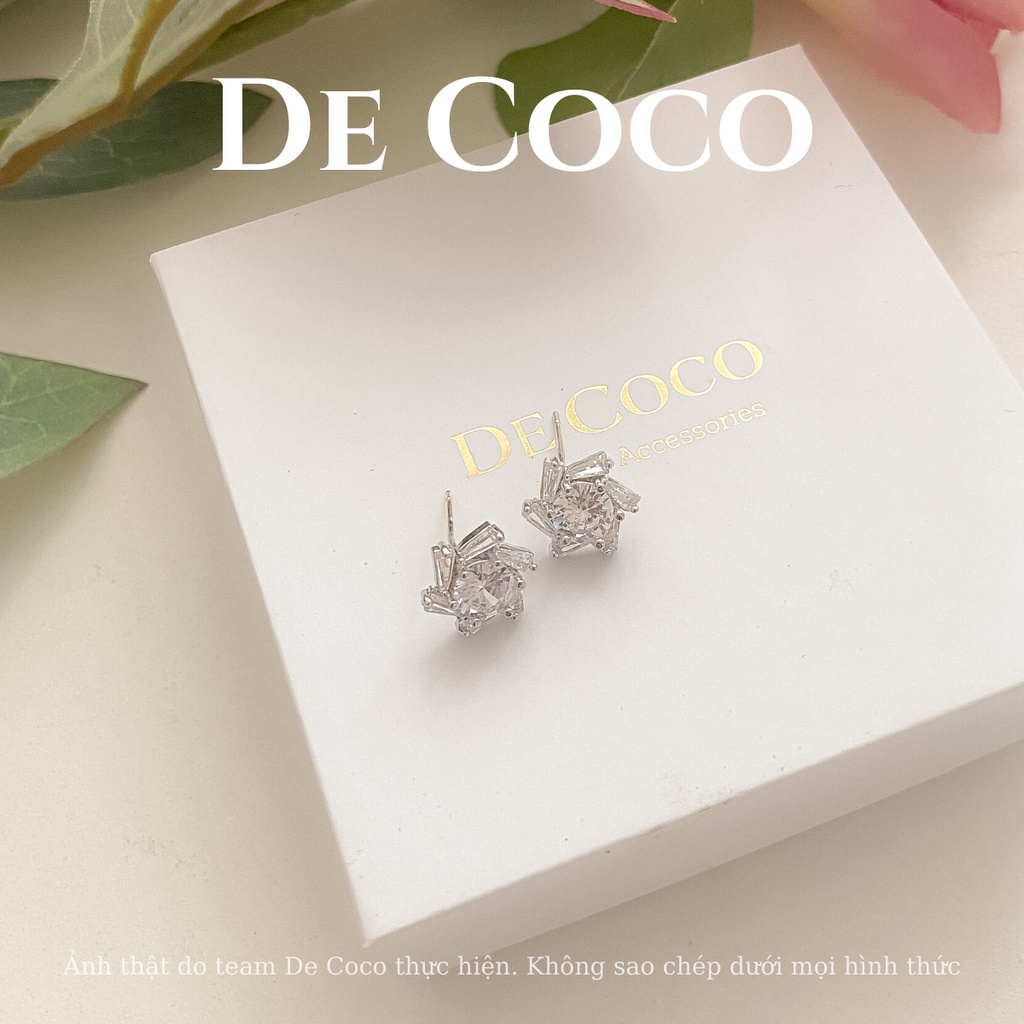 Khuyên tai bông tai tròn nửa xà cừ Alice De Coco decoco.accessories