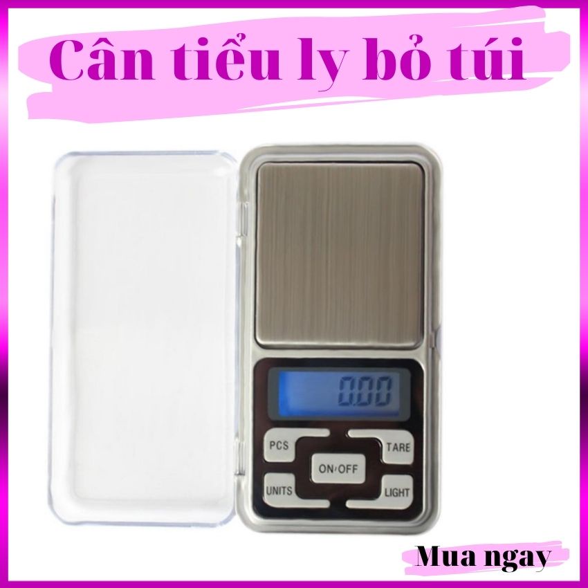 Cân Tiểu Ly Nhỏ Gọn Bỏ Túi Chính Xác Cao Định Lượng 0.1g-500g Cân Vàng Đá Quý Điện Tử Nhà Bếp Làm Bánh Cân Mini