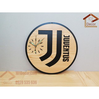 Đồng hồ logo Juventus - Đồng hồ treo tường