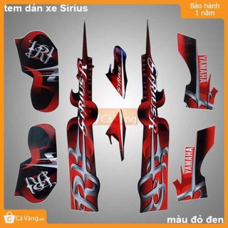 Tem xe máy Yamaha Sirius loại 3 Lớp - màu ĐỎ ĐEN năm 2011
