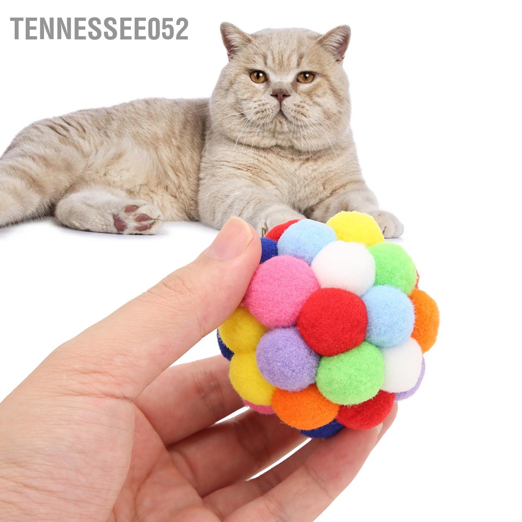 Bóng Đồ Chơi Mềm Có Chuông Nhiều Màu Sắc Cho Mèo Cưng