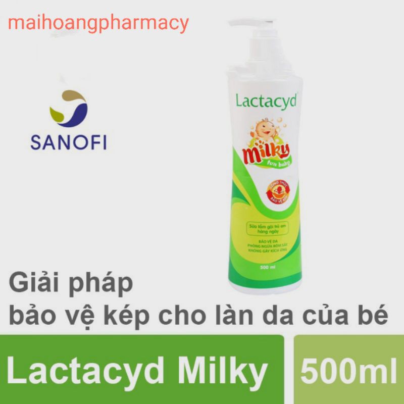 Giá tốt- Sữa tắm an toàn cho bé Lactacyd Milky dạng vòi tiết kiệm