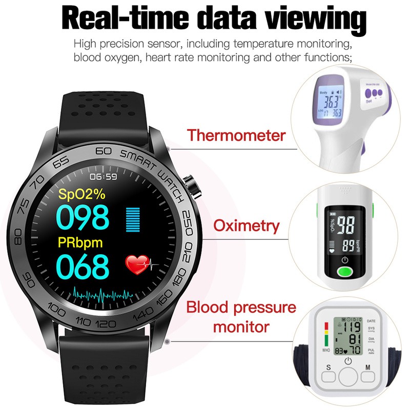 new pattern F22U Smart Watch Full Touch Round Screen GPS Sport Bracelet Bluetooth Passometer Watch 