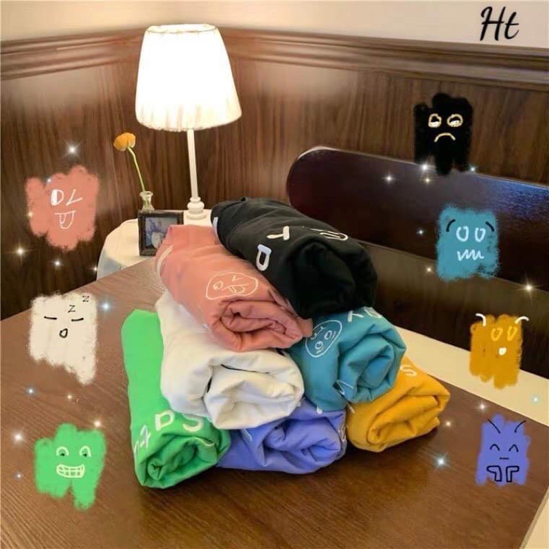 Áo thun ngắn tay in thứ 7 ngày trong tuần mặt cảm xúc