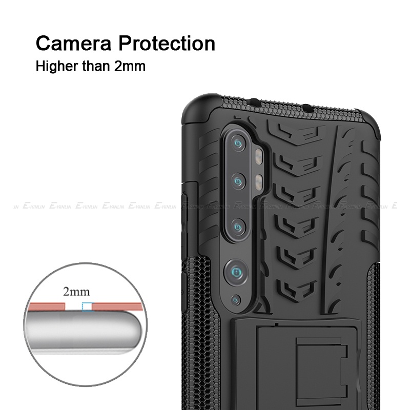 Ốp Điện Thoại Silicon Chống Sốc Có Giá Đỡ Cho XiaoMi Mi 10i A3 10 Pro Lite