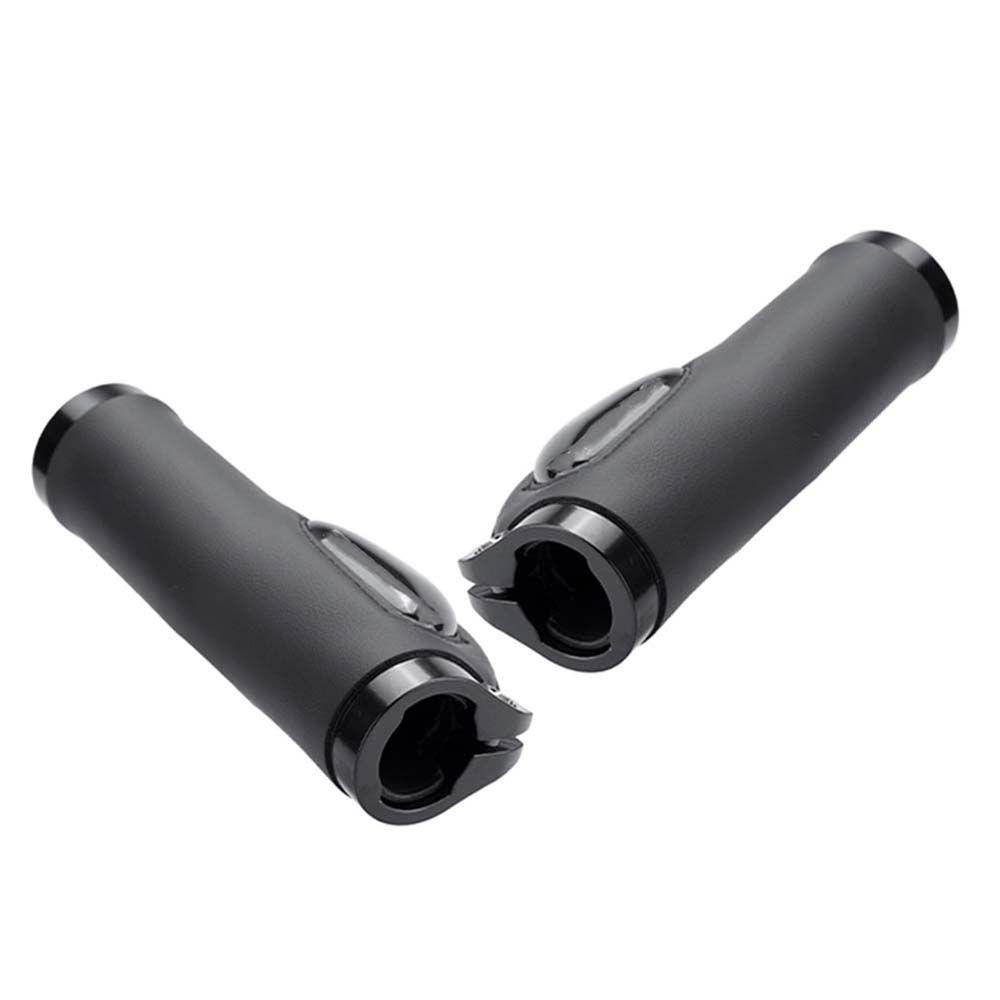 IVORY Tay Nắm Xe Đạp Leo Núi Bằng Da PU Màu Ngà Có Khóa Hợp Kim