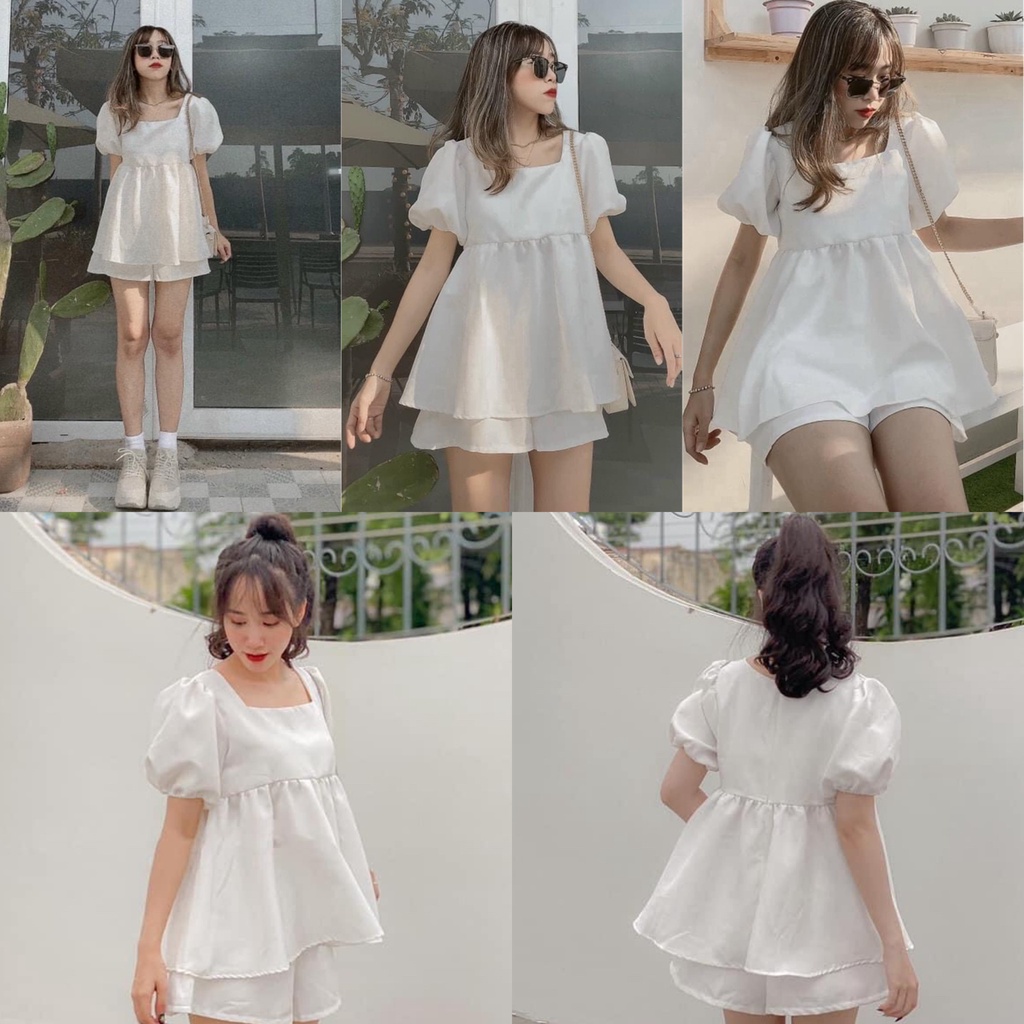 Set Đồ MARCH MALLOW SET thiết kế độc đáo tiểu thư style ullzang form babydoll