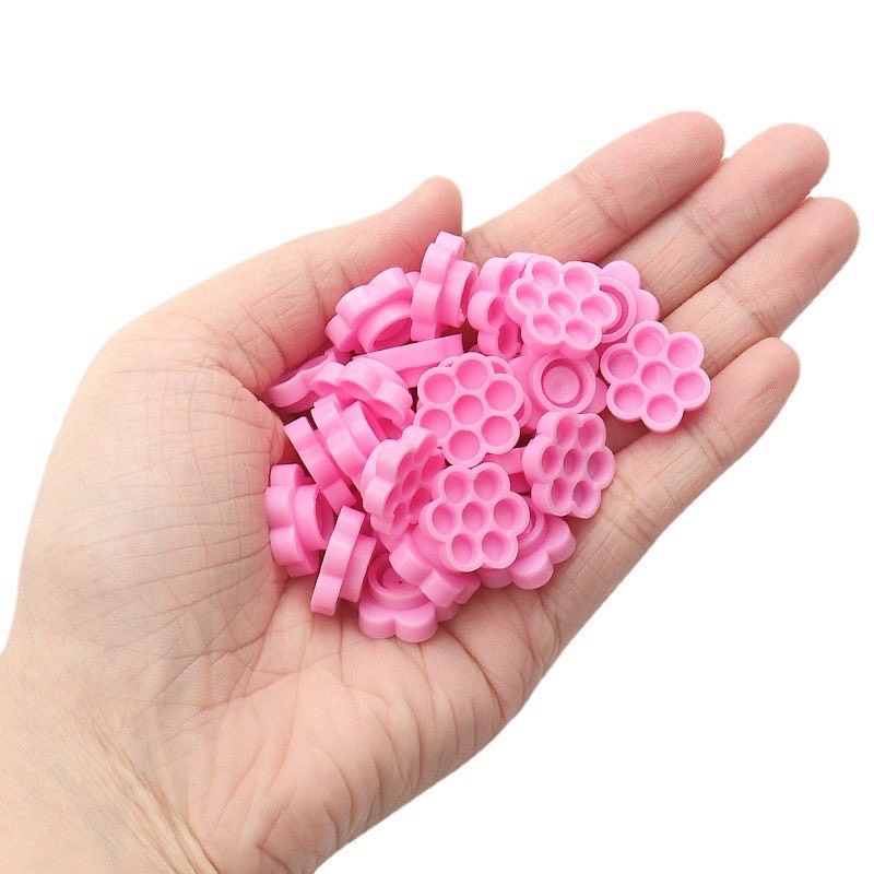 Nút hoa tạo FAN tay, đựng keo nối mi