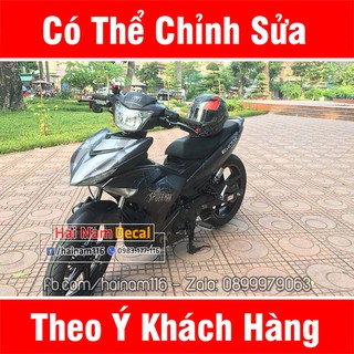 Tem Trùm Exciter 150 Spiderman Đen Xám