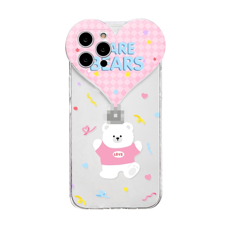 Ốp lưng iphone Ốp Điện Thoại Họa Tiết Chú Gấu Nhảy Múa Đáng Yêu Cho Iphone 11Promax Xs Xr 7 8 12 Dinuo case