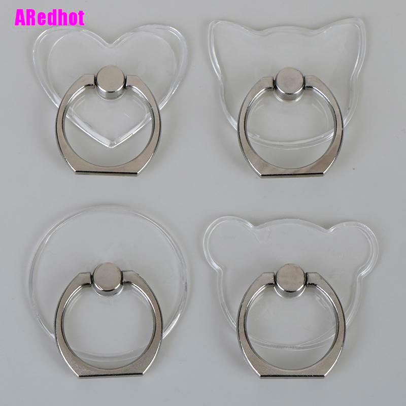 Nhẫn đỡ điện thoại thiết kế kiểu hoạt họa trong suốt thời trang