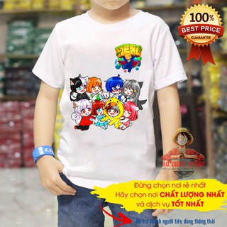 (VIDEO + ẢNH THẬT) Áo Thun Chibi Toàn Bộ Thành Viên Heros Team Mini World MC6 cao cấp