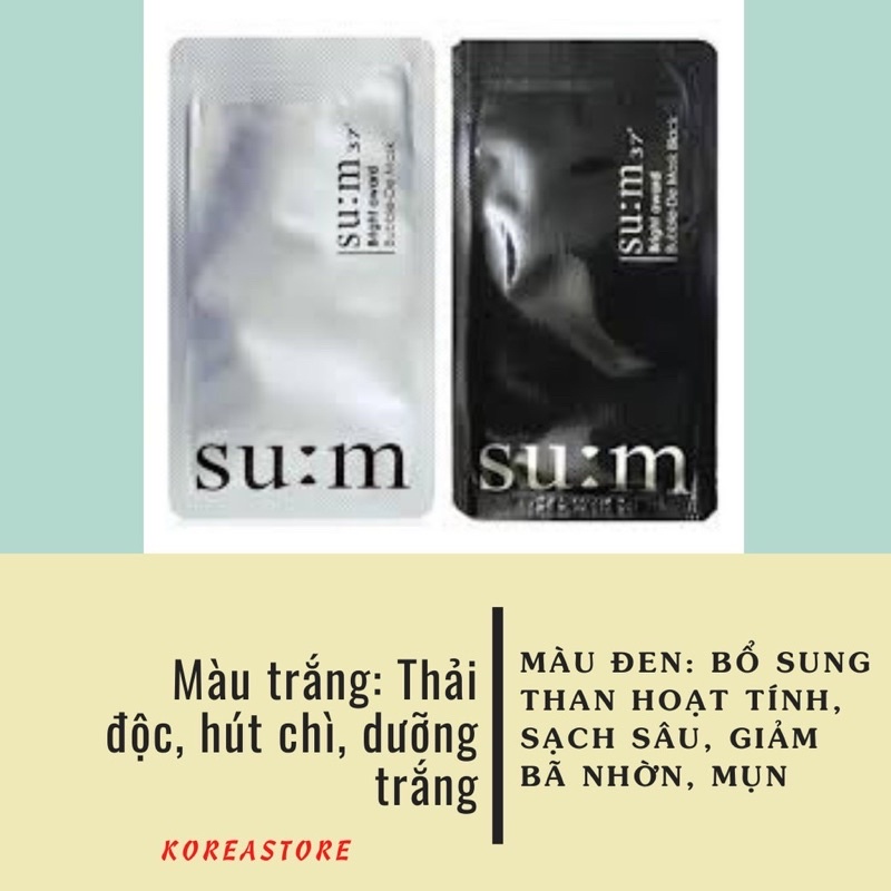 mặt nạ sủi bọt Su:m