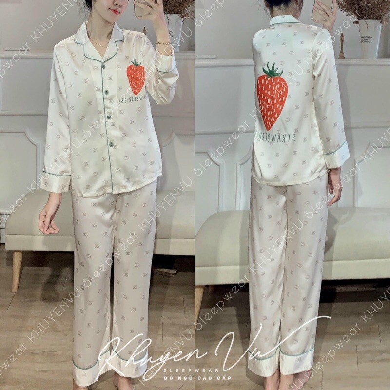 Bộ Pijama, đồ bộ ngủ mặc nhà dài tay lụa satin cao cấp mềm mịn, thoáng mát,đa dạng, sang chảnh