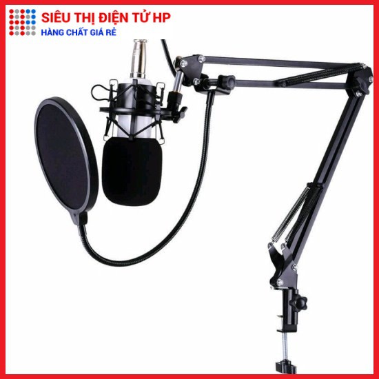 Màng Lọc Âm và Chân Kẹp mic Thu Âm -Giá Đỡ Mic Livestream - Kẹp Bàn Treo Mic và Màng Lọc POP
