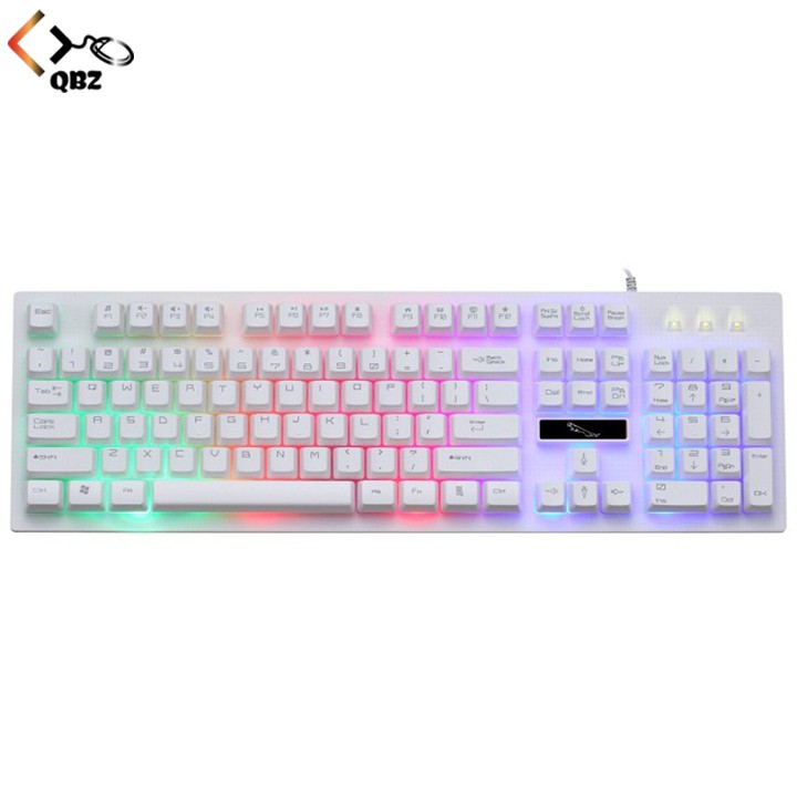 Bàn phím gaming G20 đen, trắng chuyên dụng giá rẻ, bàn phím gaming kết nối dây có led đa màu,bàn phím fullsize có dây | BigBuy360 - bigbuy360.vn
