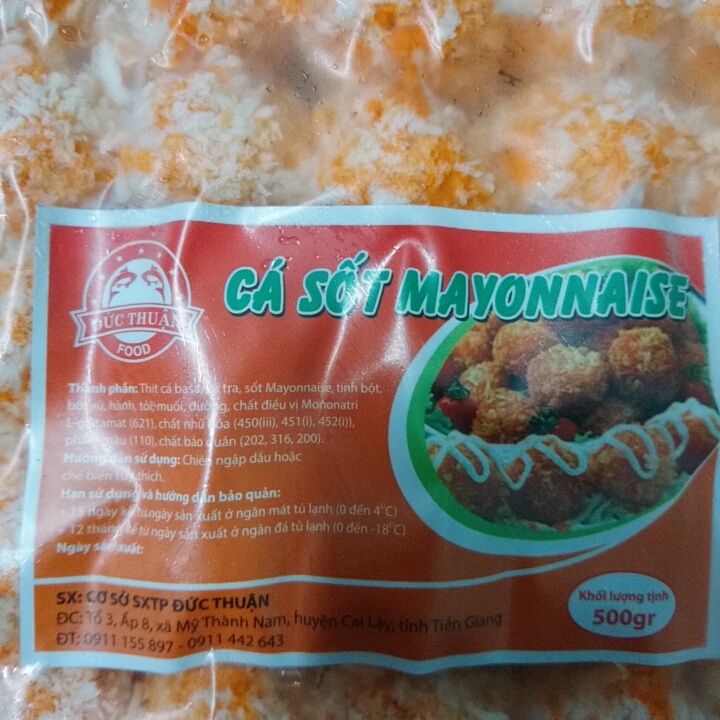 Cá viên sốt mayonnaise Đức Thuận 500g 35v