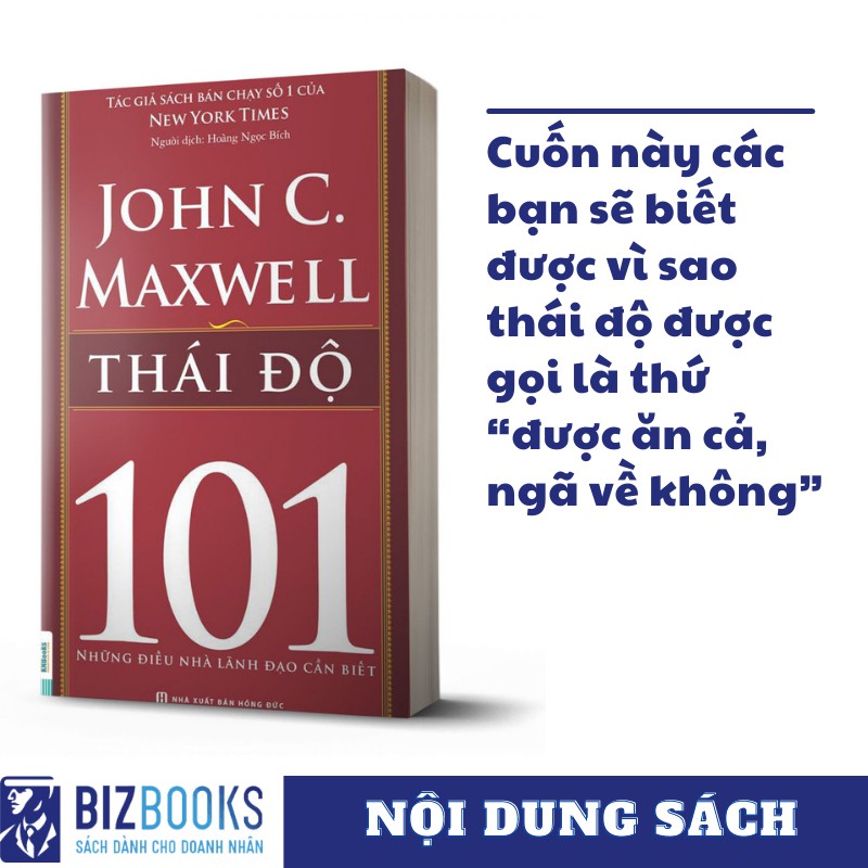Sách - BIZBOOKS - Thái Độ - 101 Những Điều Nhà Lãnh Đạo Cần Biết - 1 BEST SELLER