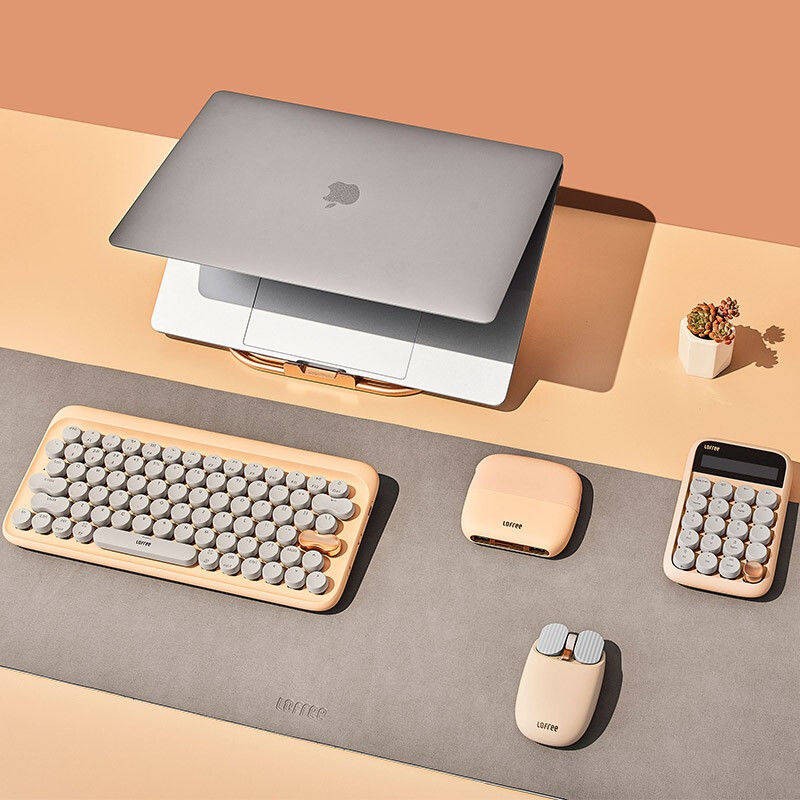 / / Lofree Bàn phím cơ trà sữa Kinemouse Set Focusship Trục xanh không dây Bàn máy tính bảng Bluetooth