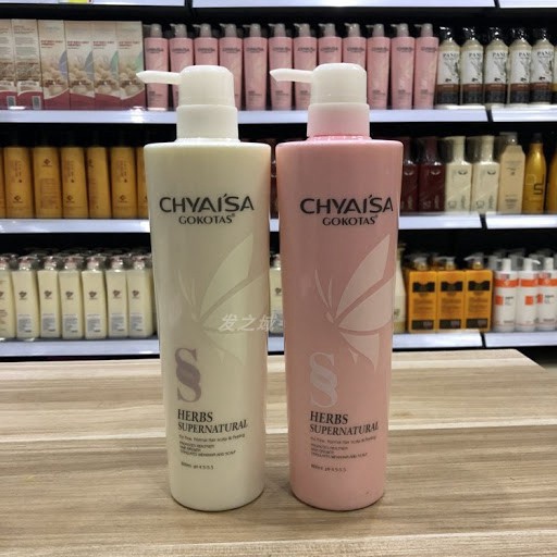 Cặp Gội Xả Chyaisa / Claisa Gokotas mềm mượt phục hồi tóc hư tổn 800ml x2