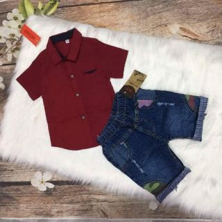 Sét bộ bé trai chất cotton 4 chiều