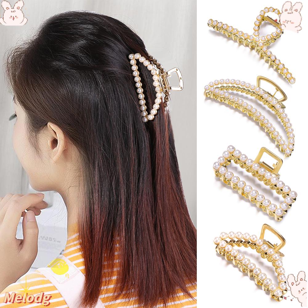 Kẹp Tóc Càng Cua Họa Tiết Hình Học Tạo Kiểu Tóc Cho Salon