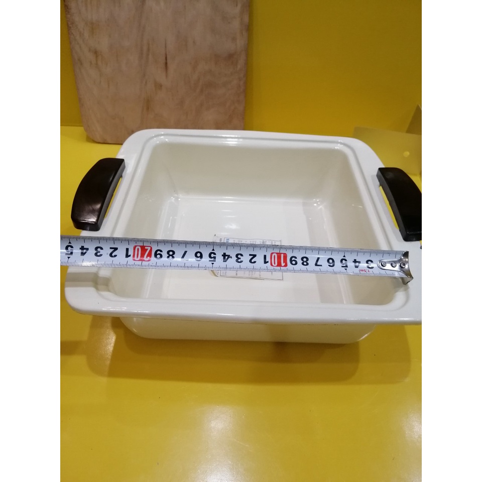 Nồi men lẩu (chảo) nội địa Nhật, size 23cm, cao 8cm (mã 962), Dùng được bếp từ