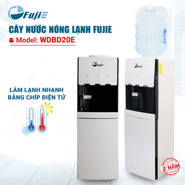 Cây nước nóng lạnh 3 vòi Fujie WDBD20E