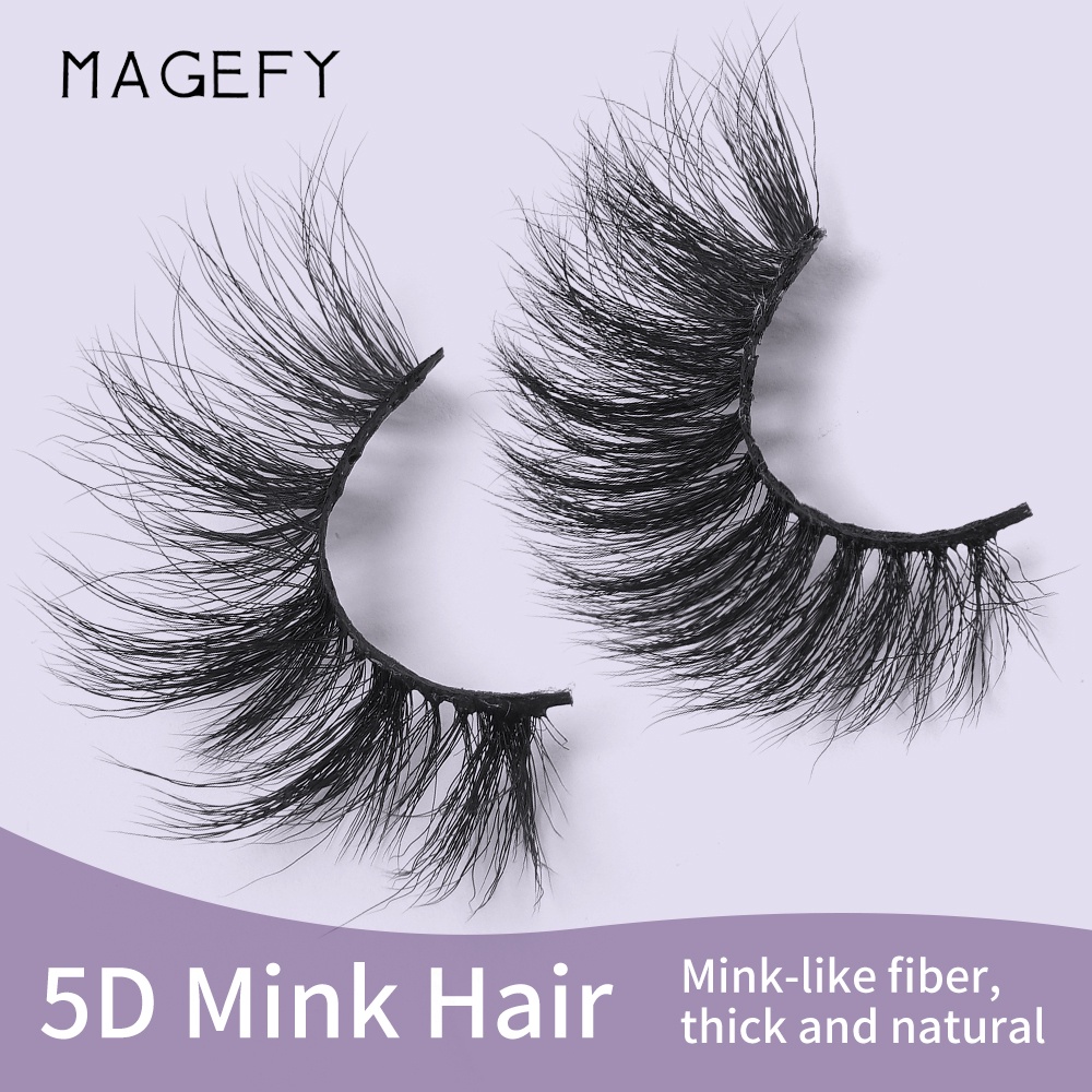 Set 4 cặp lông mi giả MAGEFY dày và cong tự nhiên tái sử dụng được