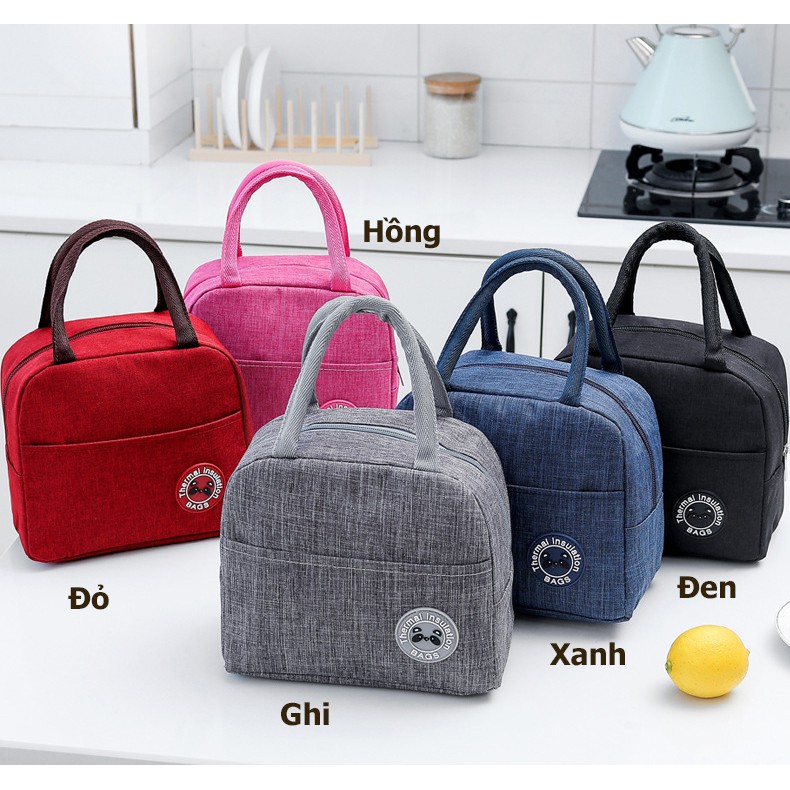 Túi Giữ Nhiệt Đựng Hộp Cơm Chống Thấm Nước Tiện Dụng Lunch Bag TGN02 DL TECH