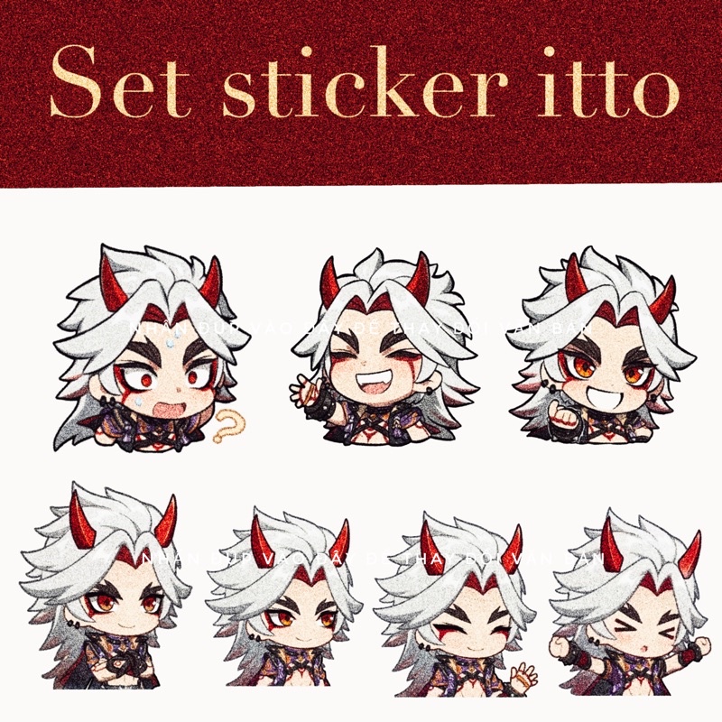 set sticker nhân vật Arataki Itto