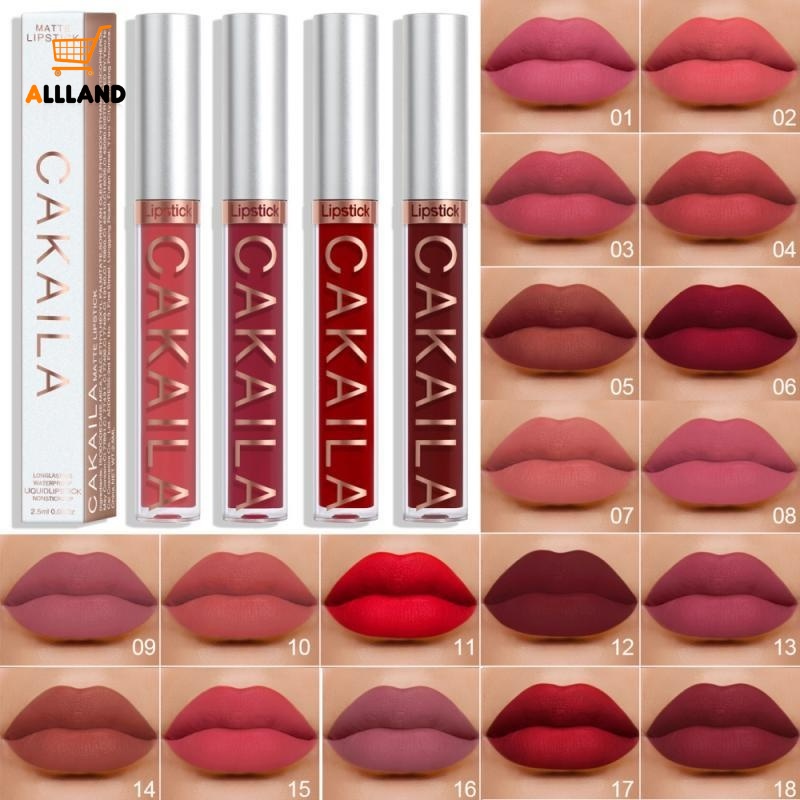 Son Kem Lì Kháng Nước Lâu Trôi Không Bết Dính Và Dưỡng Ẩm Môi 18 Màu Tùy Chọn