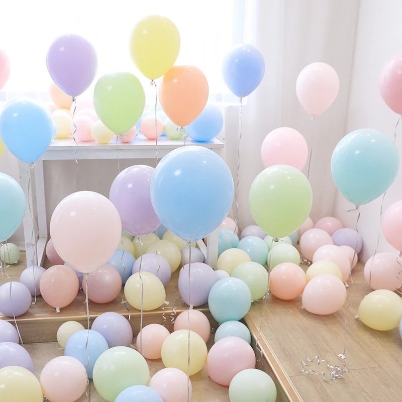 Set 25/100 Bong Bóng 10 Inch Màu Pastel Trang Trí Tiệc Sinh Nhật/Tiệc Cưới Cho Bé