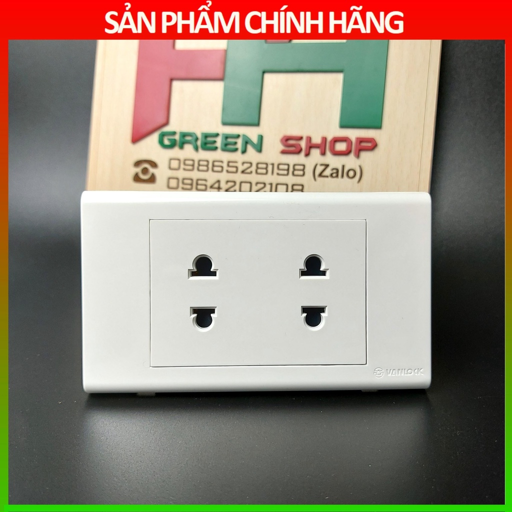 Ổ đôi SINO VANLOCK - Ổ cắm đôi dòng S18 chính hãng