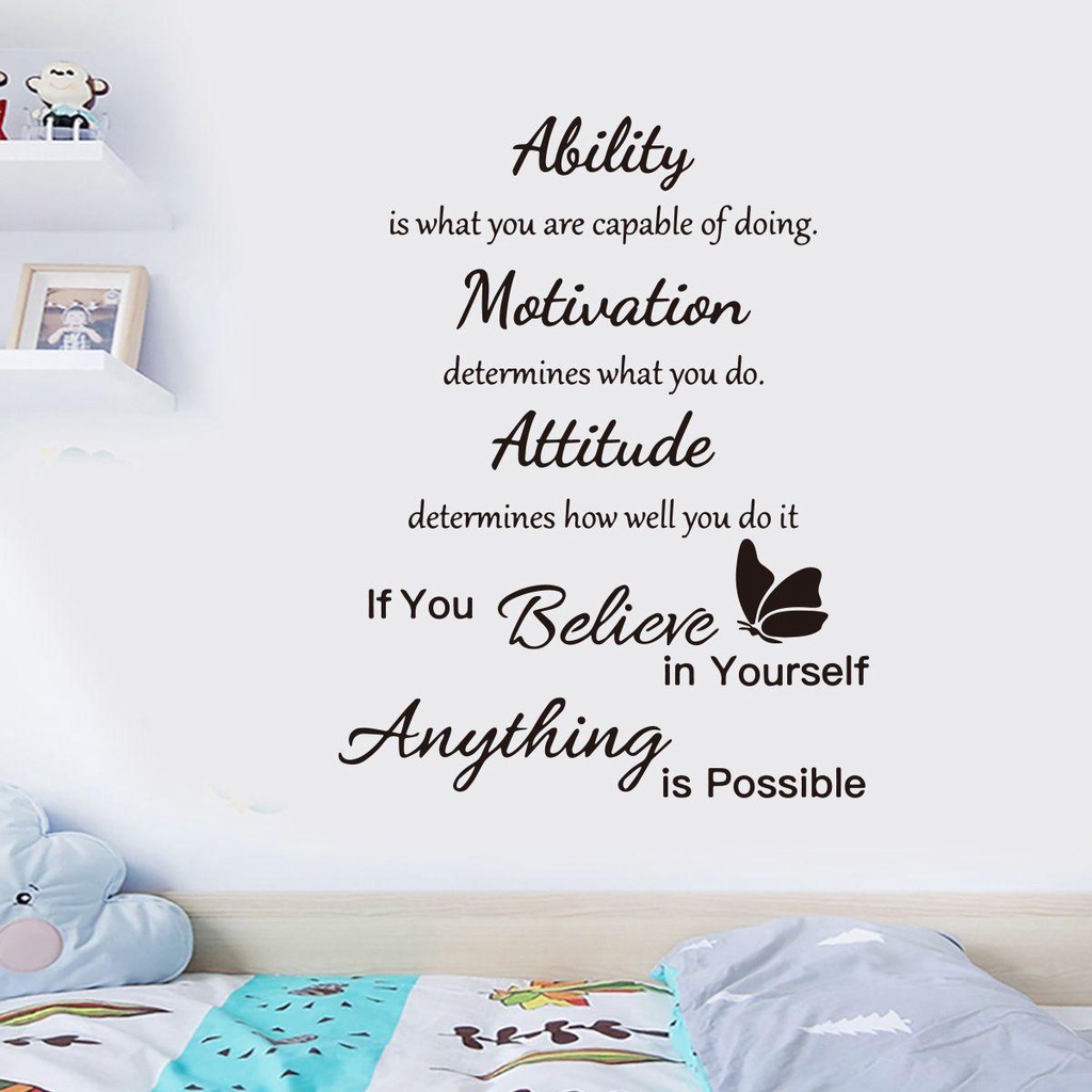 Sticker Dán Tường Họa Tiết WTTLE Dễ Thương Bắt Mắt