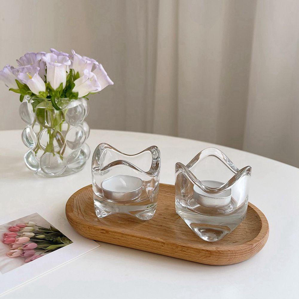 Khay Gỗ Hình Oval Đựng Đồ Ăn Vặt Cho Phòng Tắm