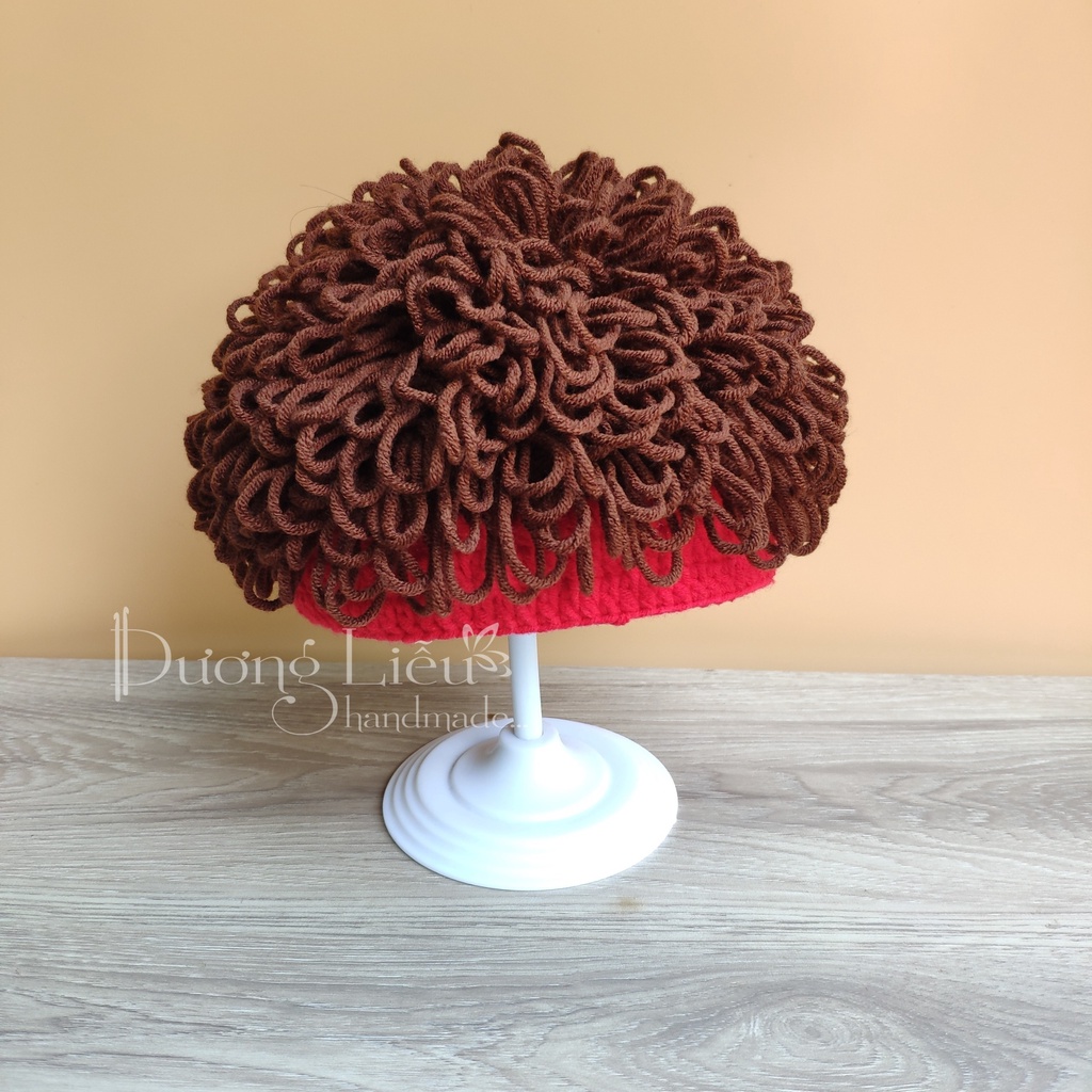 Nón Len Tóc Xù Phong Cách Hàn Quốc Cho Bé