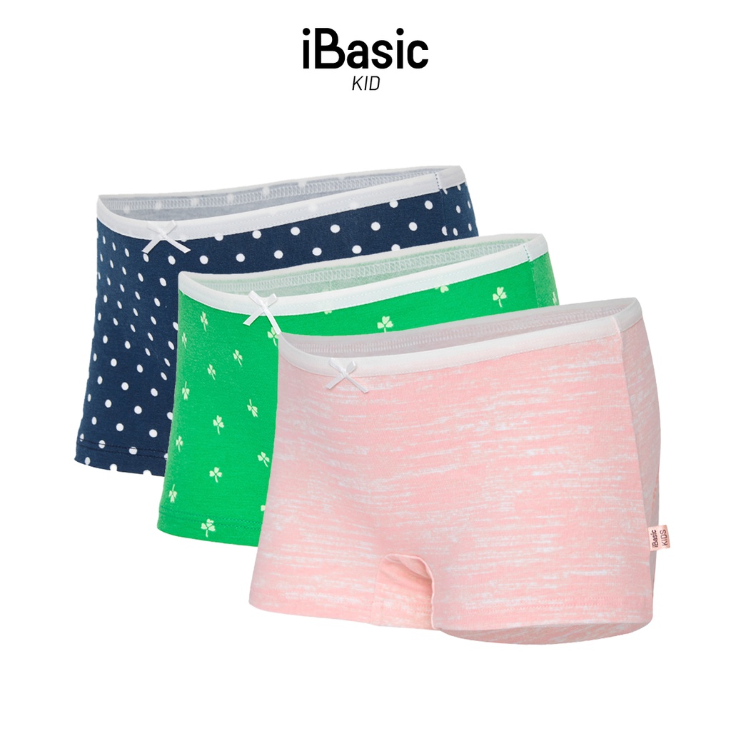 Combo 3 quần lót bé gái cotton iBasic PANG017