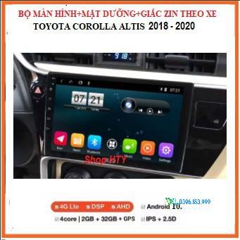 Bộ Màn hình DVD Android 1 inch Ram 1G/2G,Rom16G/32G cho xe Corolla Altis 2018-2020 có GPS chỉ đường Navitel,Youtobe ẩn..