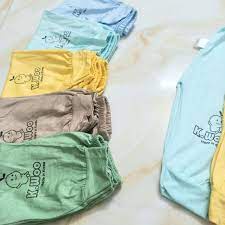 Quần dài mông thú vải  thun lạnh, quần bo gấu, mềm mịn cho bé trai, bé gái ( 3 - 15kg)