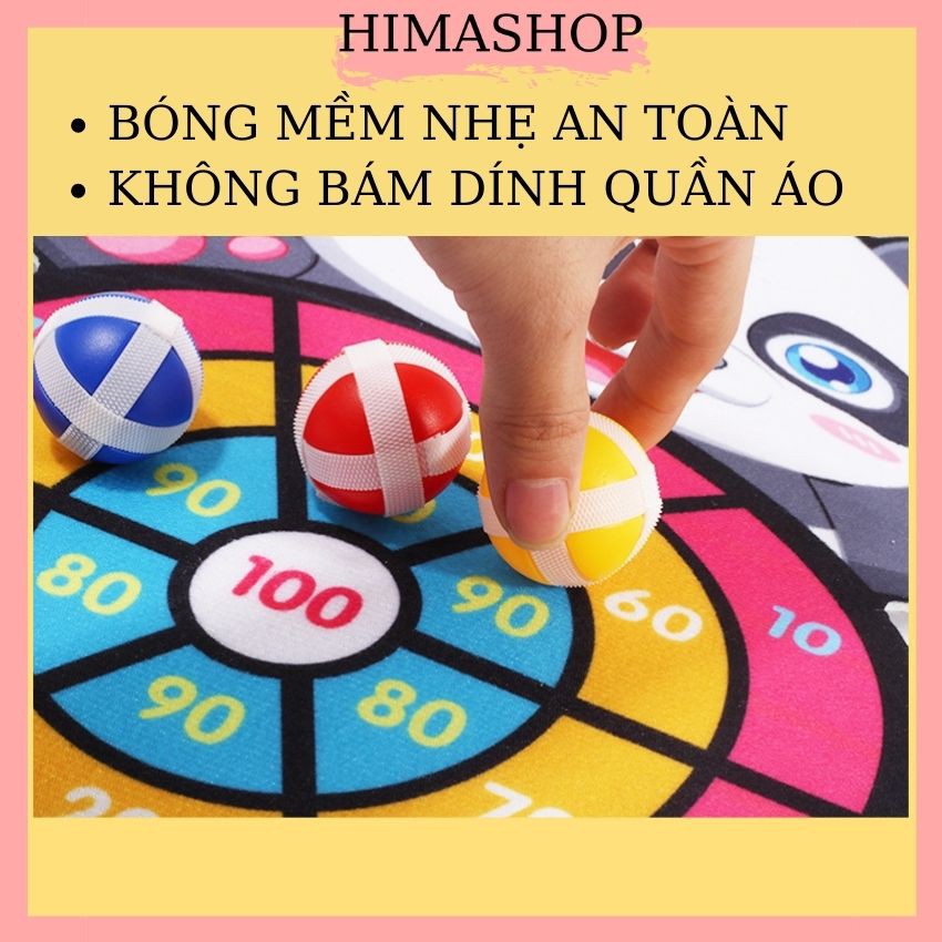 Đồ Chơi Trẻ Em Phi Tiêu Bóng Dính Cho Bé HIMASHOP H022 Tặng Kèm 3 Bóng Và 1 Móc Dán