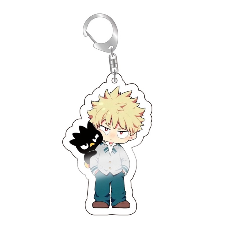 Móc Khóa Nhựa Acrylic Trong Suốt Hai Mặt Hình Todoroki Shouto Hóa Trang Anime My Hero Academia