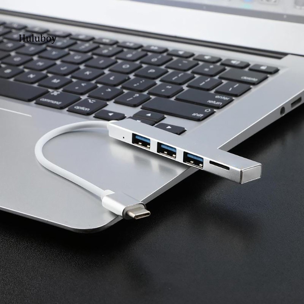 Hub USB 3.1 Type-C - USB 3.0 TF 4 trong 1 cho MacBook Pro/Air